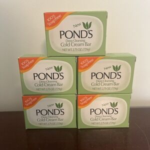 5X Vintage Ponds Deep Cleansing Cold Cream Bar 2.75 oz HTF RARE